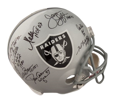 Multi-Signed Oakland Raiders Hall of Famers Helmet  (8 Signatures)